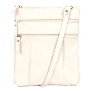 😍2/$20 BENTLEY Essentials Crossbody Ivory Cream 8 x 10 x 1 EUC